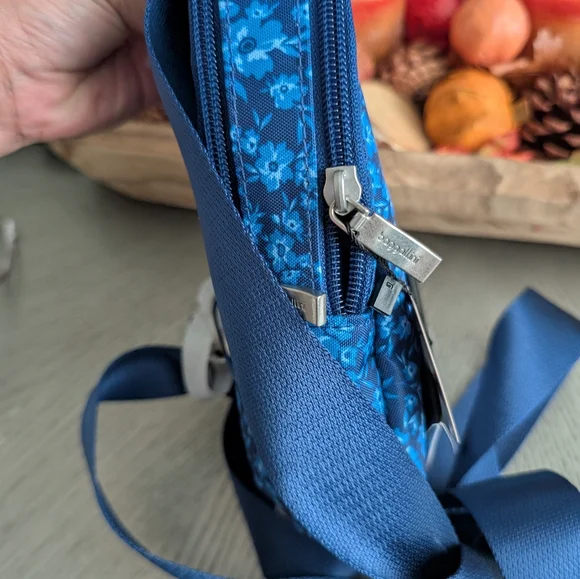 BaggalliniFloral Backpack in Blue
